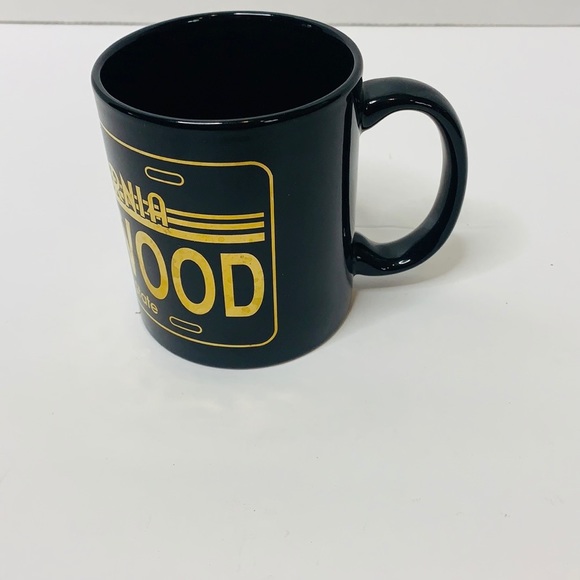 M-Ware Mug | Black Hollywood California Sunshine State Golden Letter Glass Cup - Picture 3 of 7